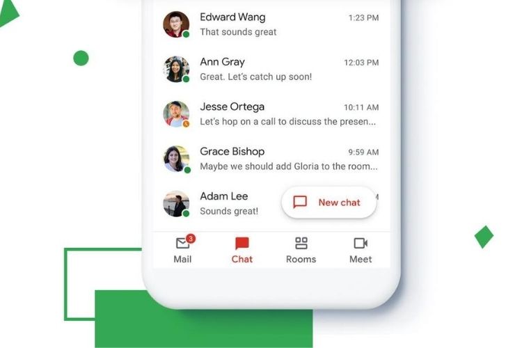 Sắp ra mắt thiết kế lại Gmail với tính năng trò chuyện, phòng và gặp mặt