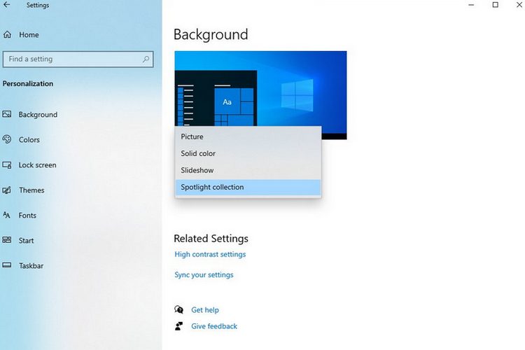 Microsoft lägger till höjdpunktsfunktion på Windows 10-skärmen