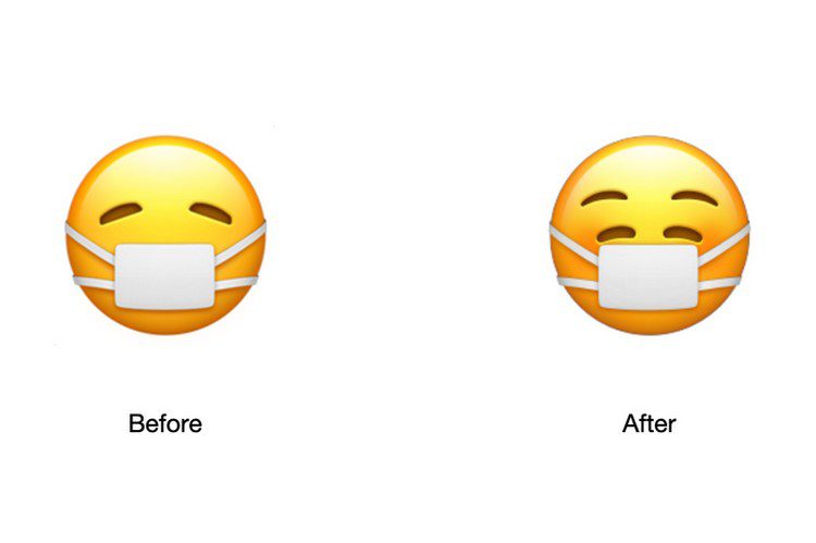 Apple Im lặng làm cho biểu tượng cảm xúc 'Khuôn mặt với mặt nạ y tế' Hạnh phúc hơn trong iOS 14.2
