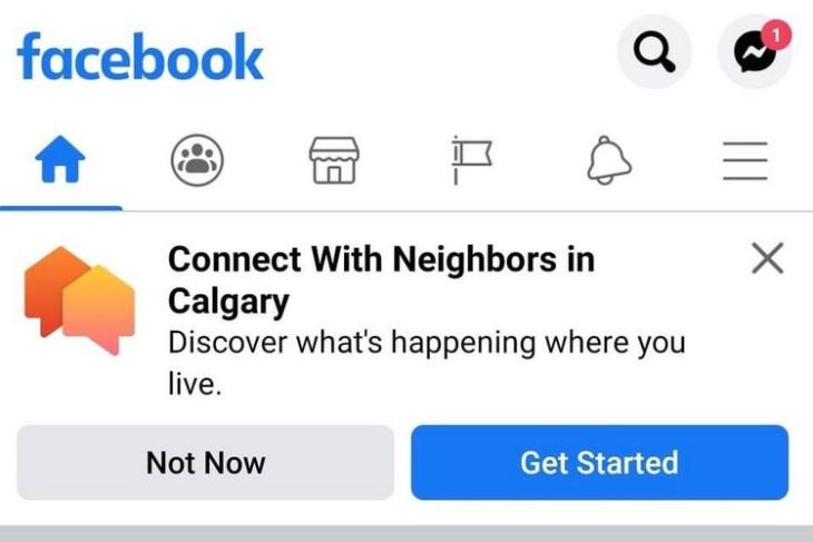Facebook  tính năng lân cận kỳ công.