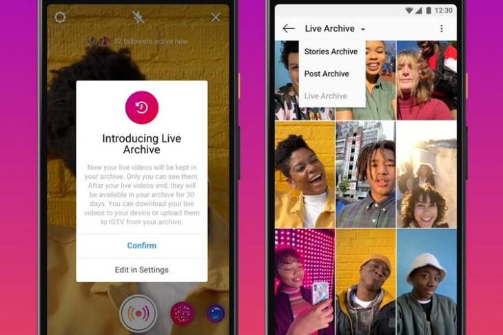 Instagram utökar liveströmmar till 4 timmar och lägger till liveförråd
