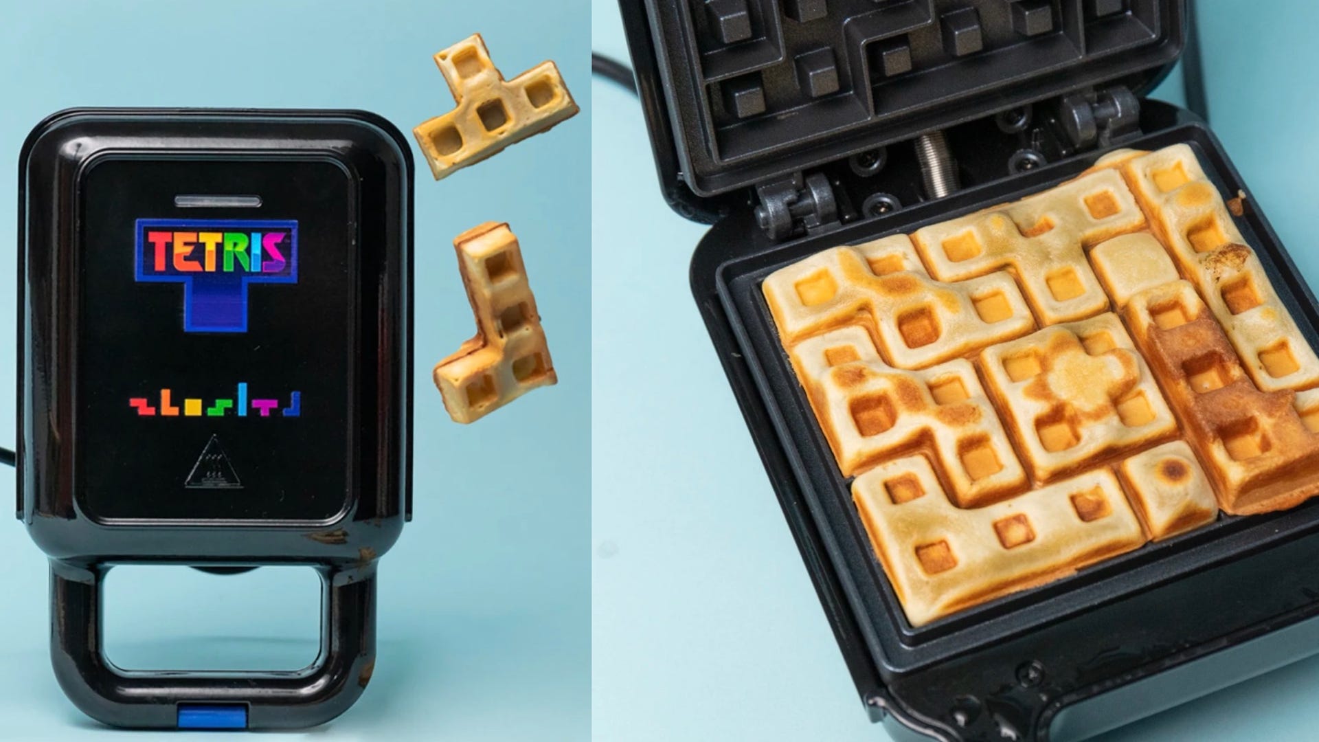 Pembuat wafel ‘Tetris’ ini berubah setiap pagi menjadi permainan