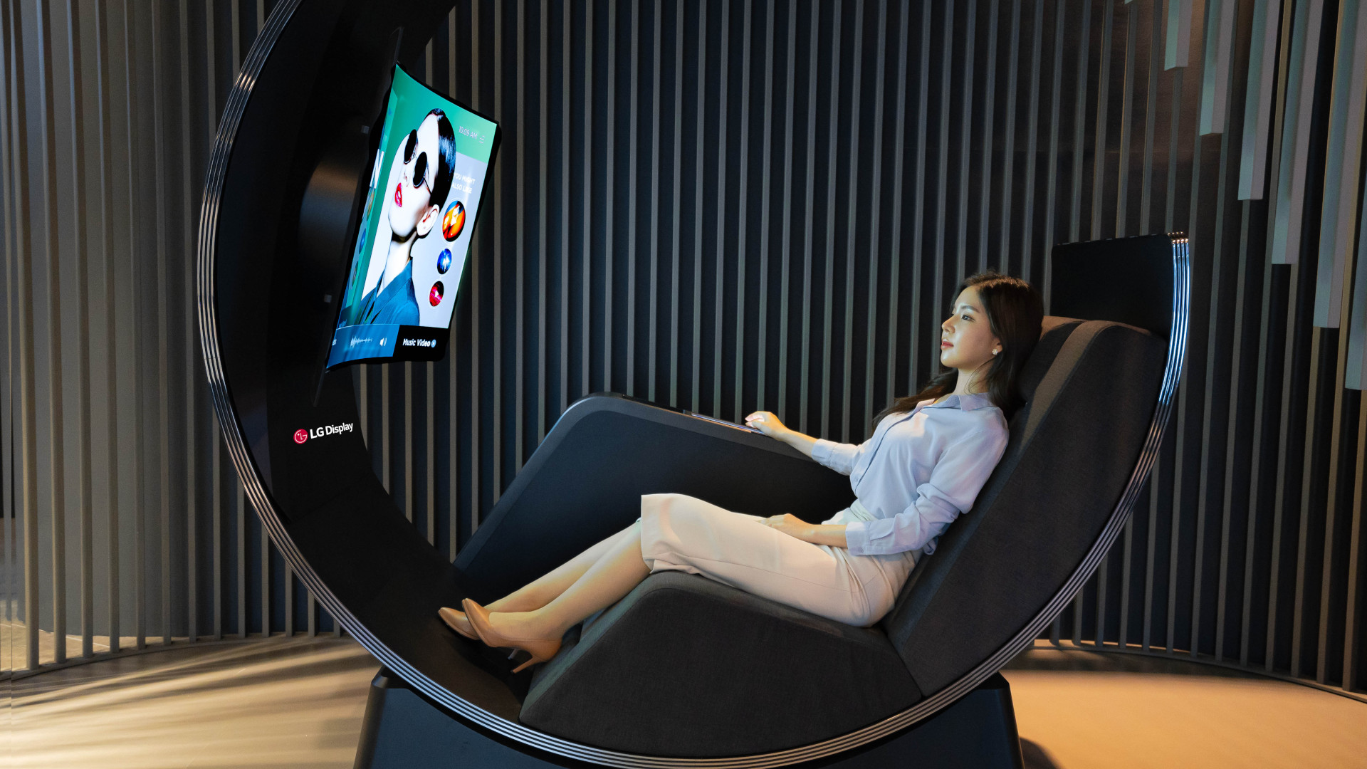 Flexibel OELD är inte bara för hopfällbara enheter, utan har LG Displays CES-koncept