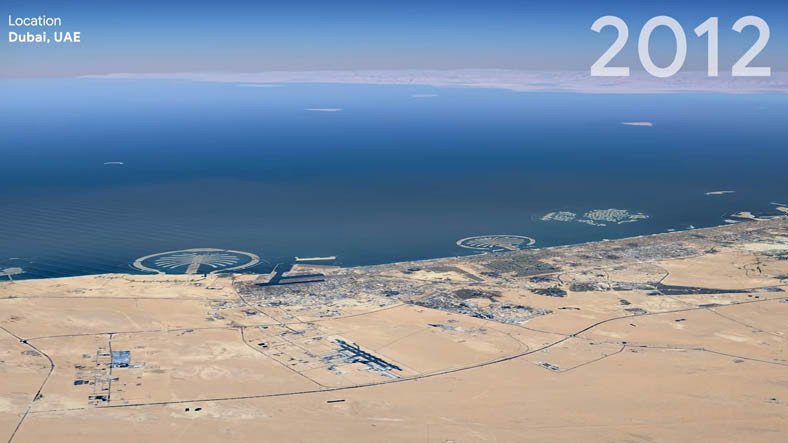 Mod cho Google Earth Cho thấy 37 năm thay đổi ở một nơi