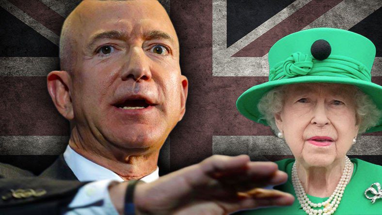 Jeff Bezos phản ứng với người xúc phạm Nữ hoàng Elizabeth