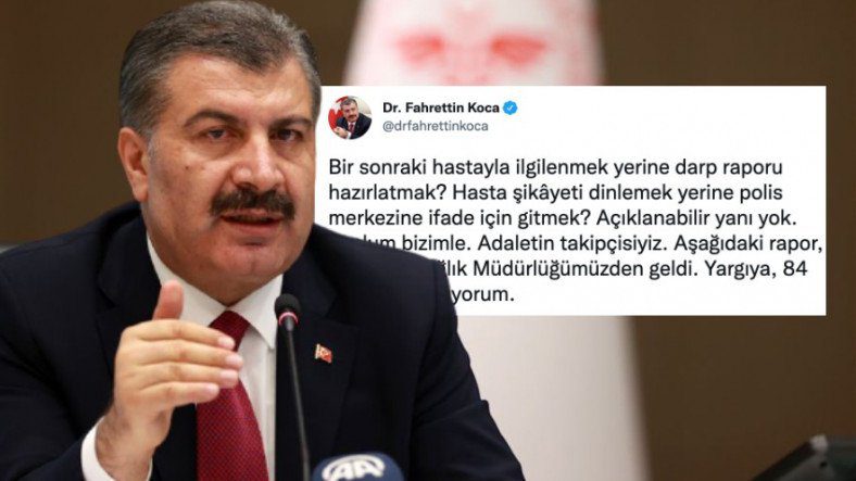 Tweet về 'Báo cáo pin' của Fahrettin Koca đã bắt đầu thảo luận