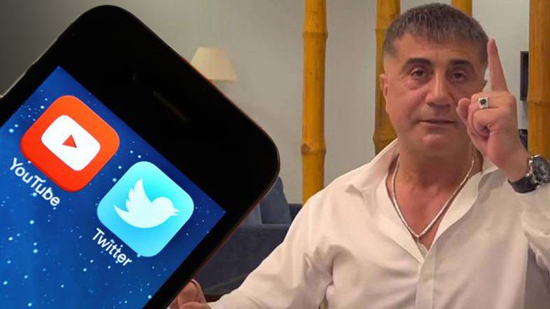 Sedat Peker: YouTube và TwitterLuật truyền thông xã hội chống lại