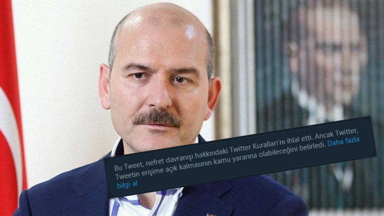 TwitterĐã chặn Tweet của Süleyman Soylu lần thứ hai