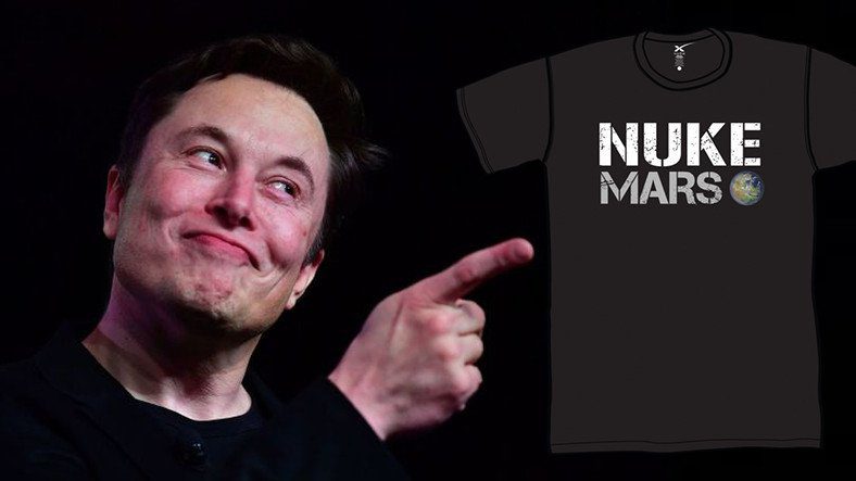 Elon Musk tung ra áo phông 'Let's Bomb Mars' để bán