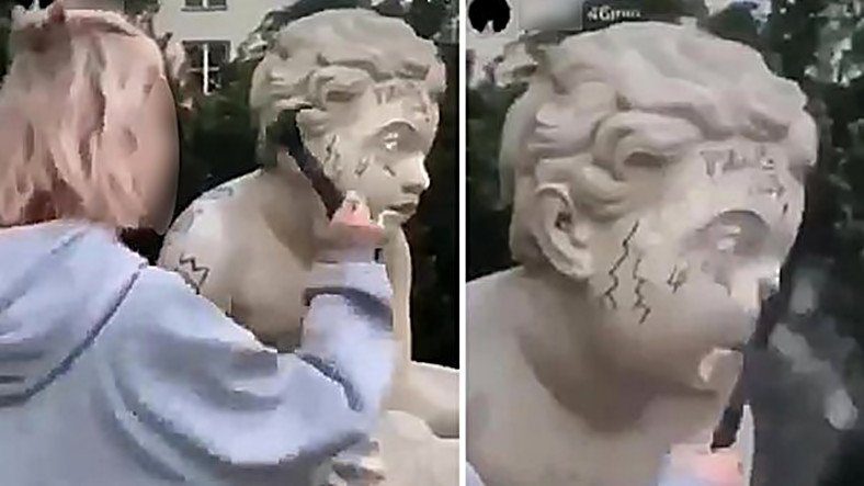 Anh đã đập vỡ bức tượng 200 tuổi bằng búa để có thêm lượt thích