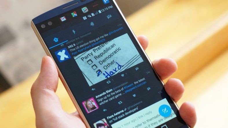 TwitterTiến trình ưu tiên của Tries News trên Android