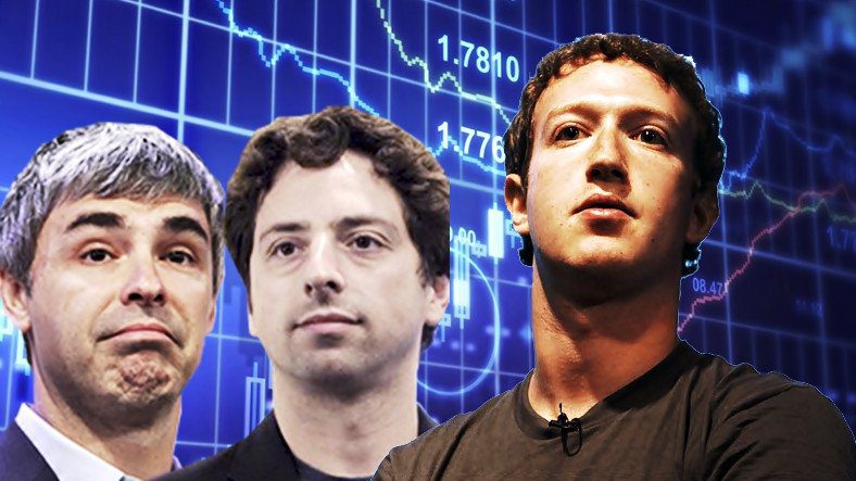 Google và Facebook Những người sáng lập mất đi sự giàu có trong một tuần