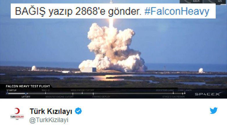 Türk Kızılayı’ndan Tartışma Yaratan “SpaceX’li Bağış” Paylaşımı!