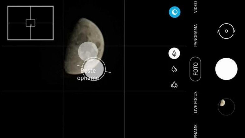 Ứng dụng máy ảnh Samsung có chế độ mặt trăng ẩn
