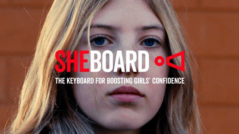 Bàn phím khuyến khích những từ đẹp đẽ của phụ nữ SheBoard