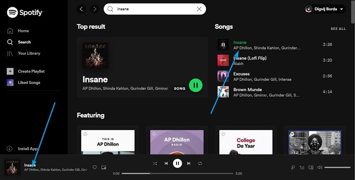 kiểm tra tổng lượt xem bài hát trên Spotify