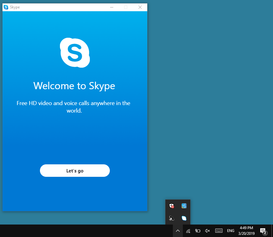 xóa skype khỏi khay sistema