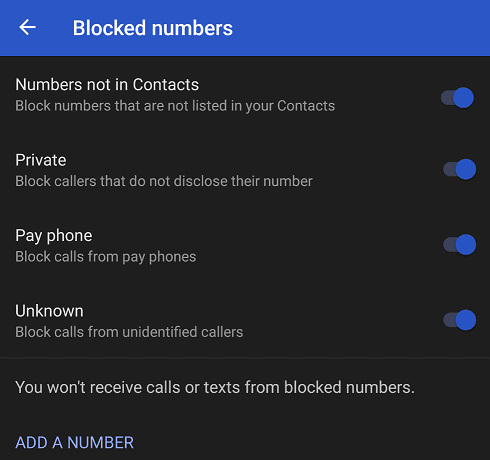 google pixel số bị chặn