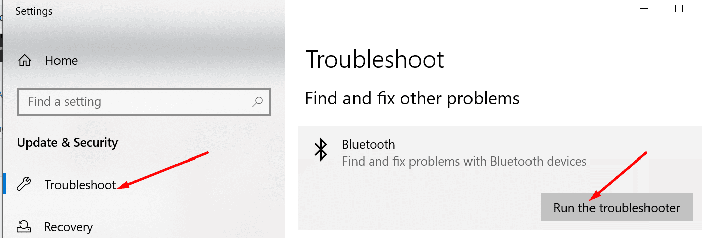 Khắc phục sự cố Bluetooth Windows 10