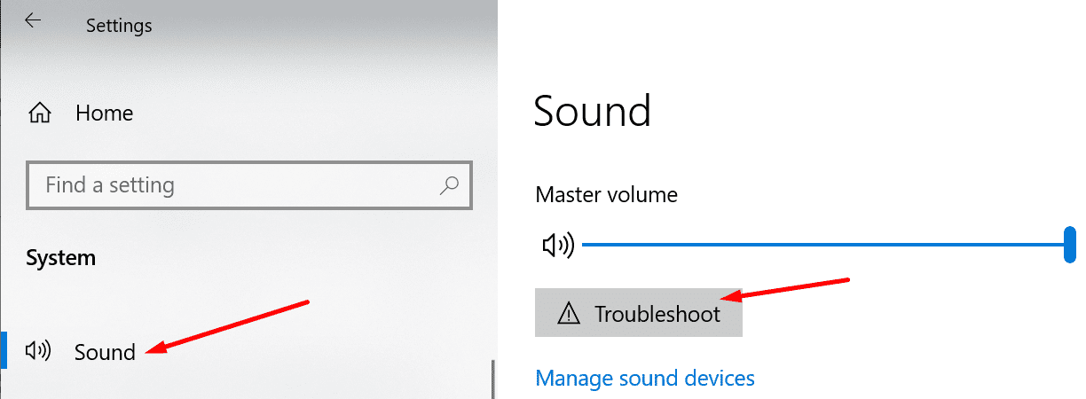 khắc phục sự cố âm thanh Windows 10