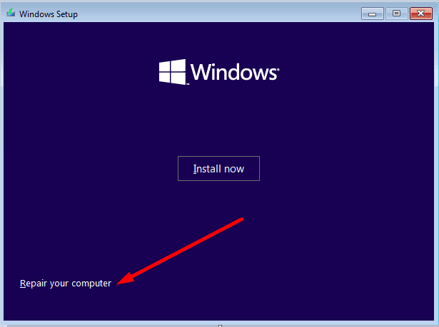 sửa chữa máy tính của bạn với Windows 10