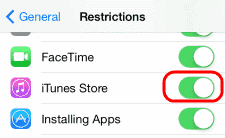 Các hạn chế của iTunes Store trên iOS