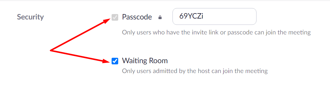 thu phóng đặt mật khẩu phòng chờ