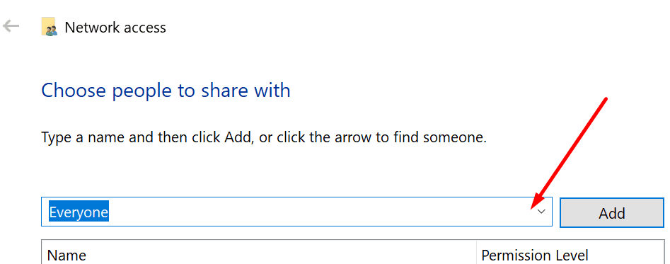 chia sẻ thư mục với mọi người Windows 10