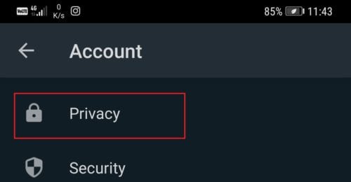 Cài đặt bảo mật tài khoản Android