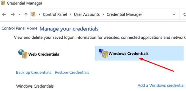 thông tin đăng nhập của windows 
