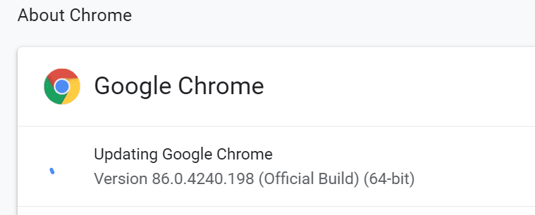 cập nhật google chrome