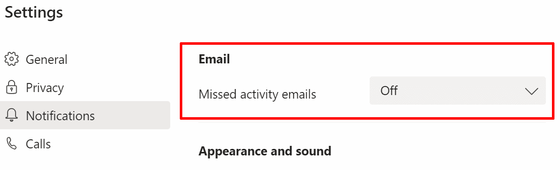 Nhóm ms vô hiệu hóa các email hoạt động bị bỏ lỡ