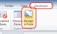 Outlook 2010 tạo kiểu một nút biểu mẫu