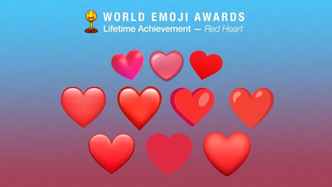 thế giới-biểu tượng cảm xúc-giải thưởng-trái tim-2022
