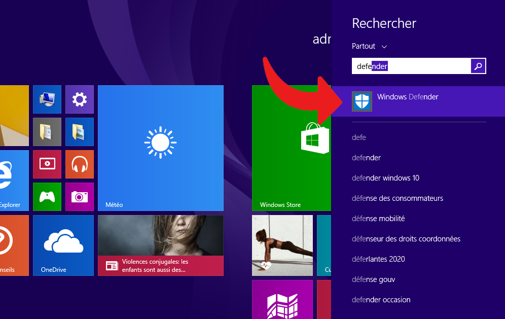 Windows 8  Hậu vệ © clubic.com
