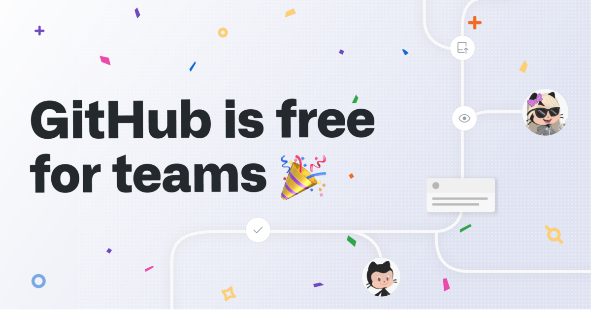 GitHub är gratis för utvecklare