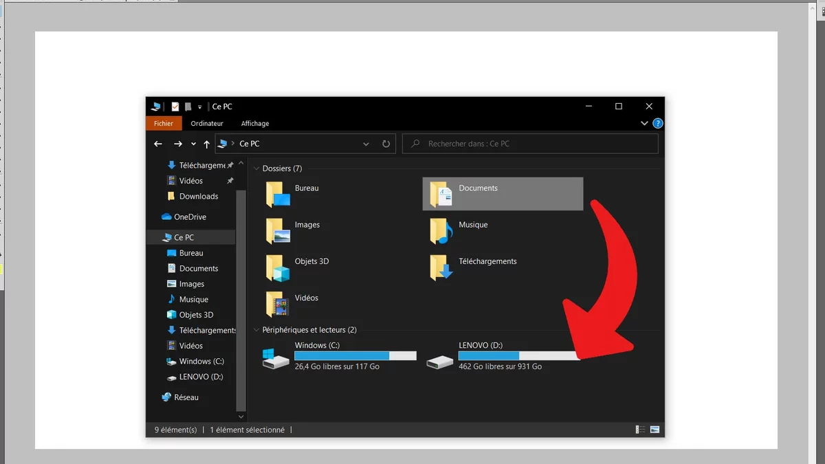 Windows  10 tài liệu hiển thị