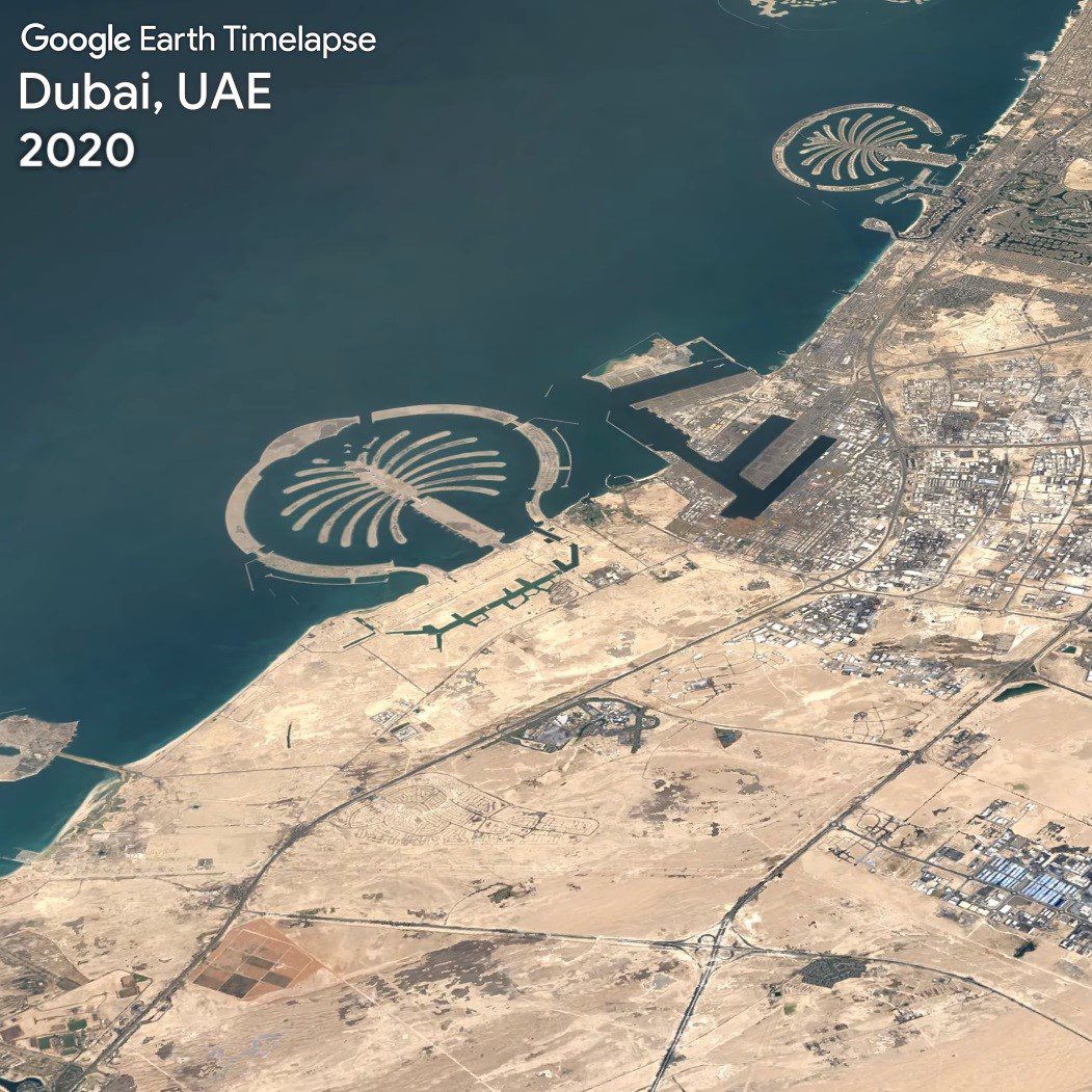 Den senaste versionen av Google Earth erbjuder en vy över den nästan 40-åriga världen!