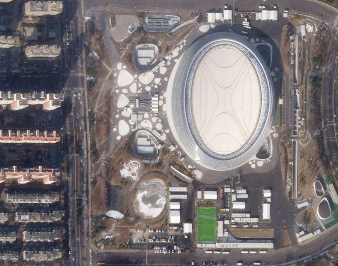 Thế vận hội Olympic 2022 Trượt băng Bắc Kinh © 2022 Planet Labs PBC