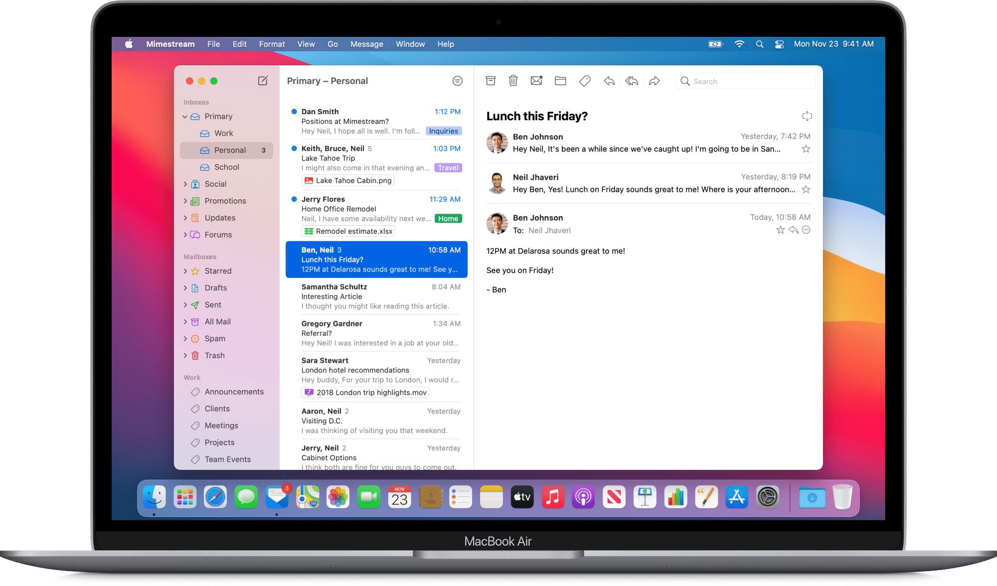 En före detta Apple-ingenjör presenterar en inbyggd app för Gmail på macOS