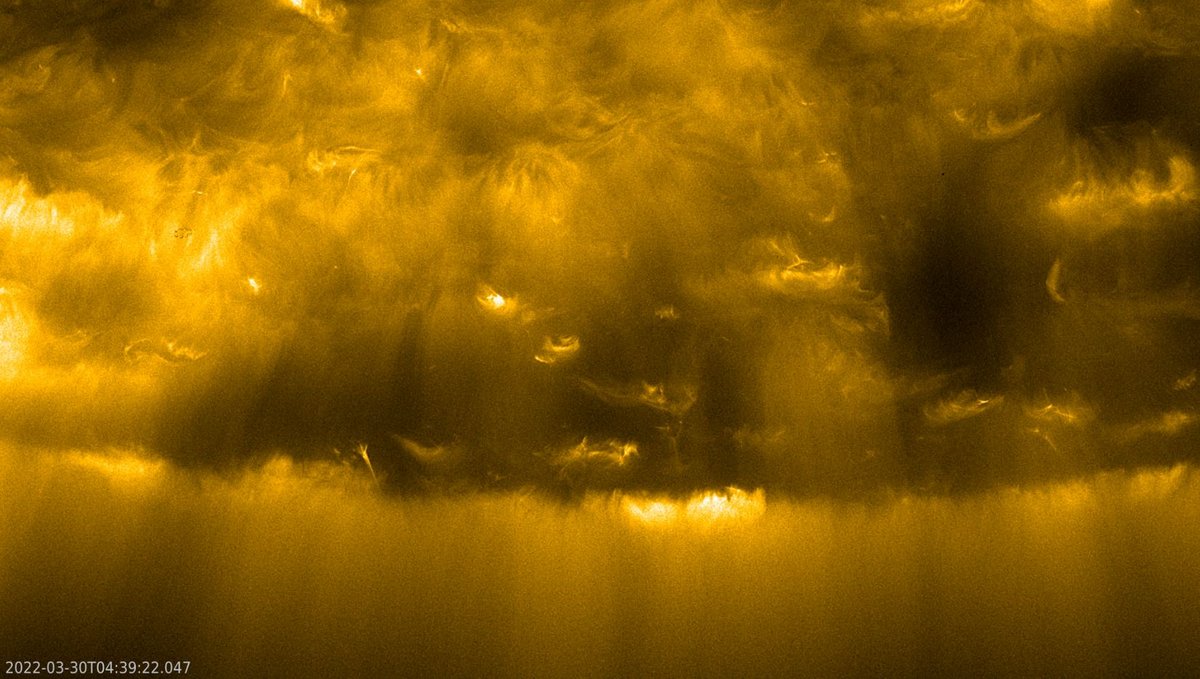 Quỹ đạo Mặt trời Nam Cực Mặt trời 03 2022 © ESA & NASA / Nhóm Quỹ đạo Mặt trời / EUI