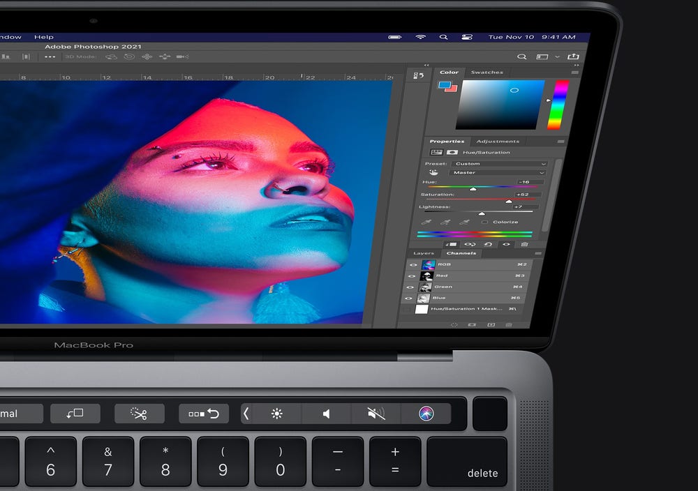 Adobe Photoshop har originalversionen på Mac M1