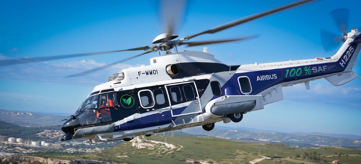 Airbus realiza primeiro voo de helicóptero com combustível de aviação 100% sustentável
