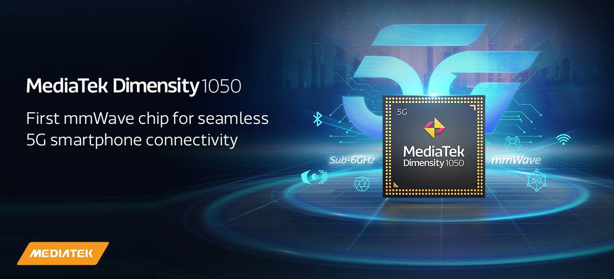 Chipset mobile MediaTek Dimensity 1050 é anunciado: primeiro SoC 5G mmWave da empresa