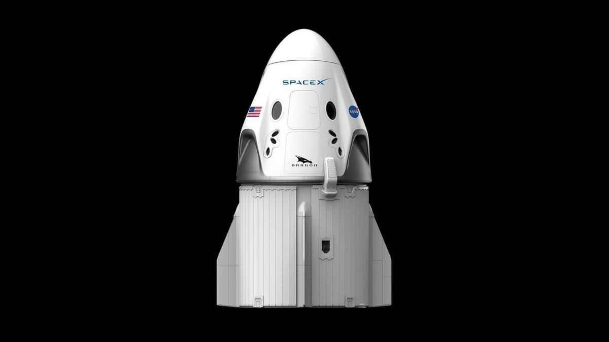 Crew Dragon cố định minh họa © SpaceX