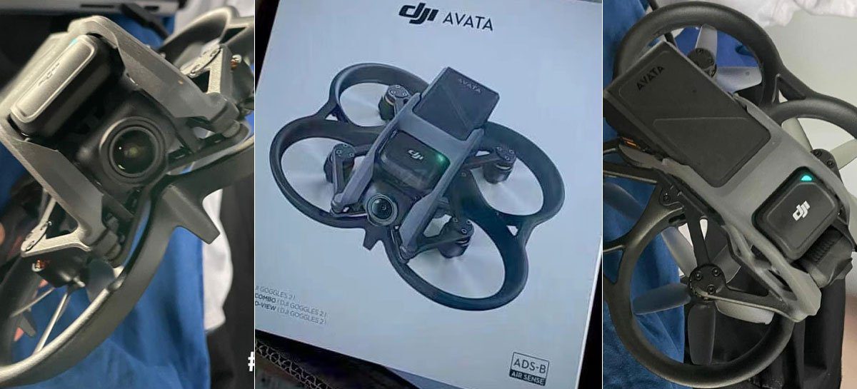 Drone FPV DJI Avata tem mais fotos vazadas, suporte ao Motion Controller e ADS-B