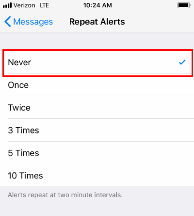 Thiết lập tin nhắn lặp lại trên iPhone