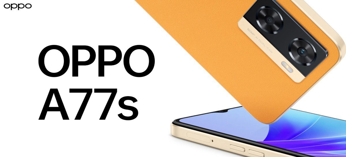 Celular chinês OPPO A77s é anunciado com Snapdragon 680 e câmera de 50 MP