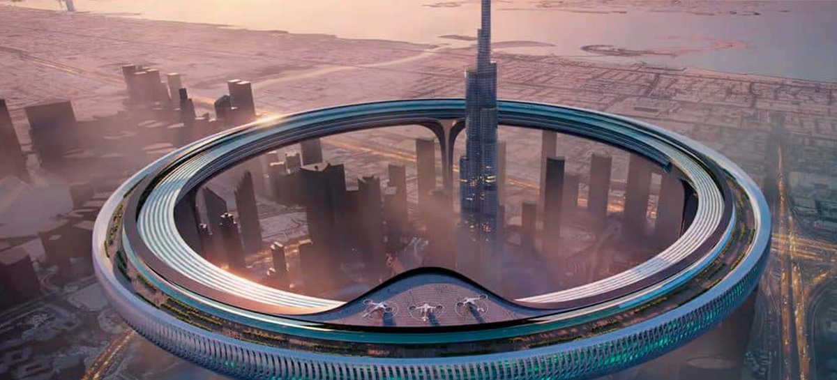 Dubai quer construir bairro suspenso ao redor do maior prédio do mundo