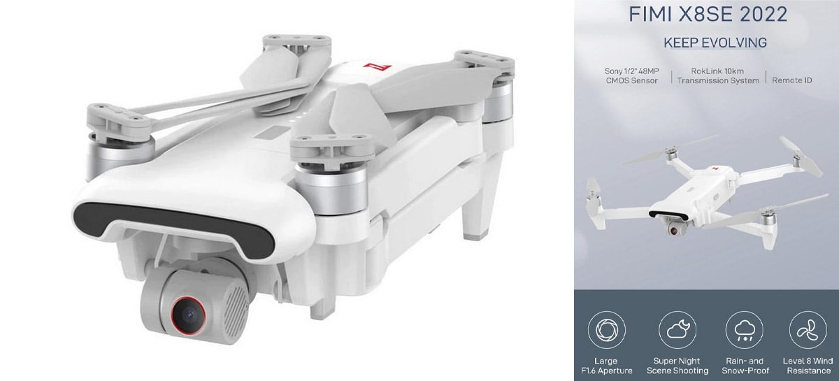 Drone FIMI X8SE 2022: Câmera 4K, 48MP, 10Km de distância + 35 minutos de voo por US$399